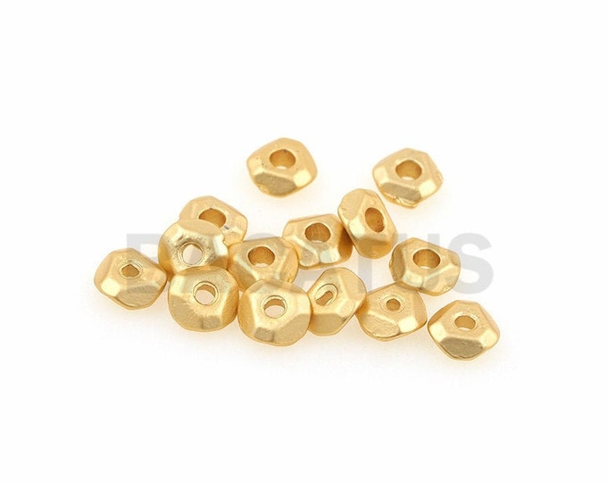 Mini cut surface beads, saucer beads, round beads, DIY jewelry beaded copper saucer beads accessories 1PCS