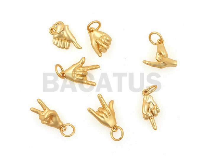 Hand charm，Gesture jewelry, gesture pendant, personalized pendant, gesture pendant 1PCS