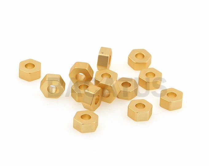 Hexagonal beads, hexagonal beads, Geometric beads,DIY beaded hexagonal pendant 1PCS