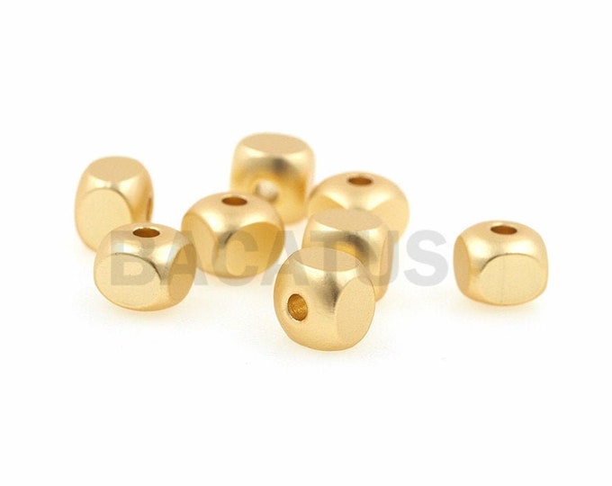 Square beads, square spacers, DIY jewelry beaded bracelet necklace accessories 1PCS