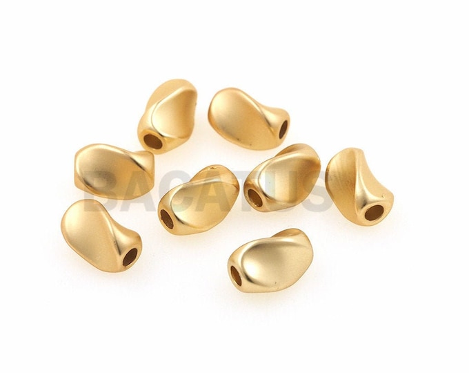 Spiral spacer beads, frosted brass beads, carved beads, DIY jewelry bracelet necklace accessories  1pcs