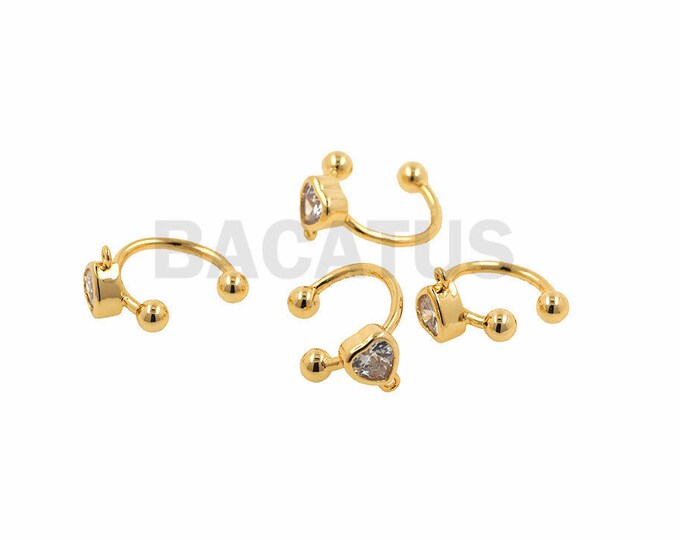 18K earring accessories, Ear bone accessories,DIY earrings, ear hooks and ear pins  1 pair