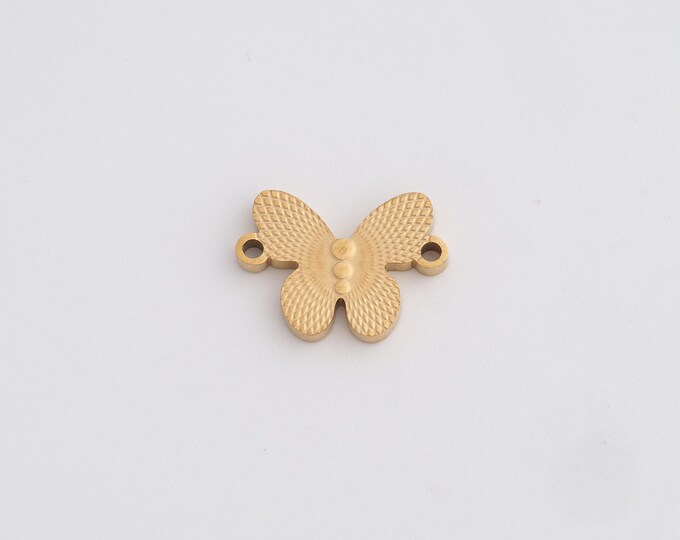 Stainless Steel Butterfly Connector,Insect Connector,Bracelet Necklace for DIY Jewelry Making Supply,14.8x10.7x1.8mm