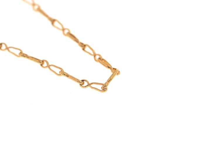 Thin Gold Chain, Bar Chain, 18K Gold Filled Semi-Finished Chain, Thin Chain, Layered Chain, DIY Jewelry Supplies, 7.6x1.8mm
