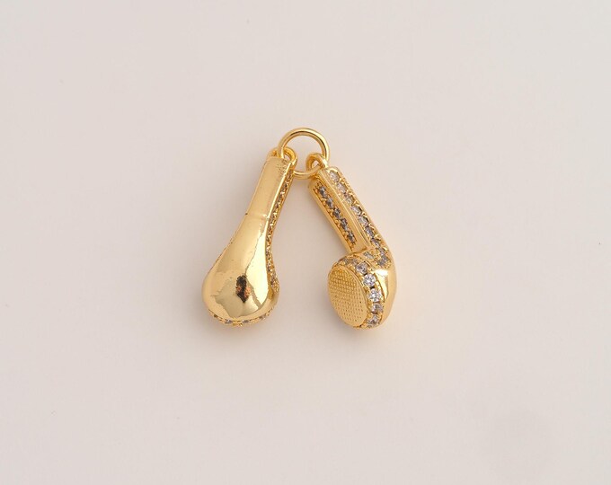 18K Gold Filled Showerhead Charm,Dainty Showerhead Pendant,CZ Showerhead Pendant ,DIY Jewelry Supplies,25.7x18.2x8.7mm