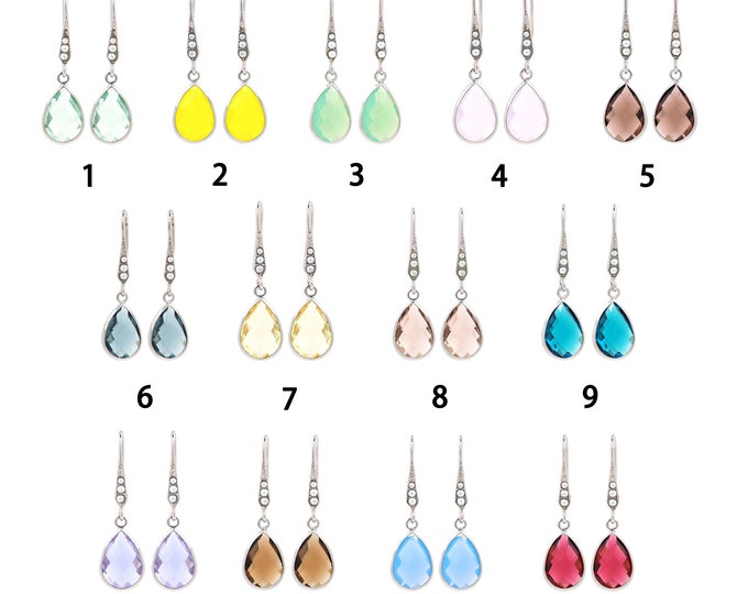 1pair Platinum Filling Water Drop Earrings,Platinum Water Drop Earring,Simple Earrings,Gift for Her