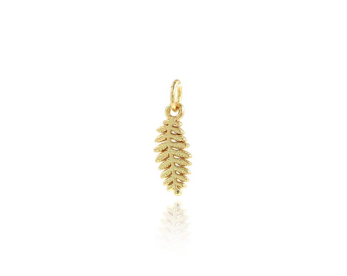 5 pcs Leaf Pendant,18K Gold Filled Leaf Necklace,Leaf Pendant, DIY jewelry Making Accessories,17.6x5.8x1.3mm
