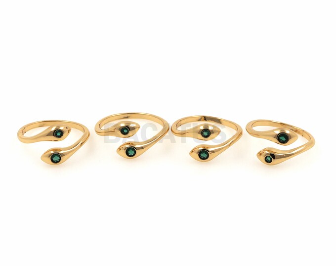 1PCS Snake-Shaped Ring Snake-Shaped Ring 18K Gold Filled Ring Gold Snake-Shaped Ring Adjustable Snake-Shaped Ring Ladies Fashion Jewelry