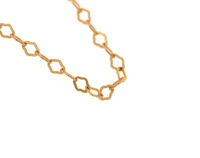 1 Meter,Layered Chain, Semi-Finished Necklace,18K Gold Filled Round Chain,Welded Chain,DIY Making Accessories,4.5x3.3x0.5mm