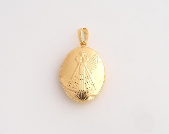 18K Gold Filled Pope Charm,Dainty Photo Frame Pendant,Christian Pendant ,DIY Jewelry Supplies,34x19.2x6.8mm