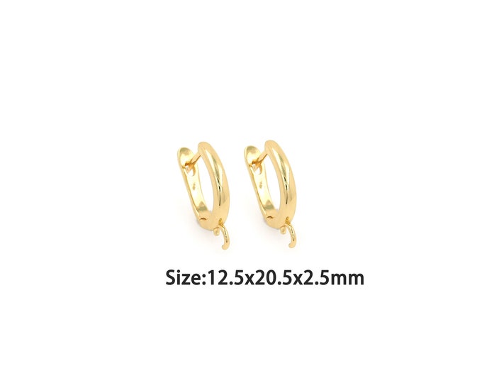 1pair 18K Gold Filling Round Earrings,Gold Dainty Round Earring,Simple Earrings,Gift for Her