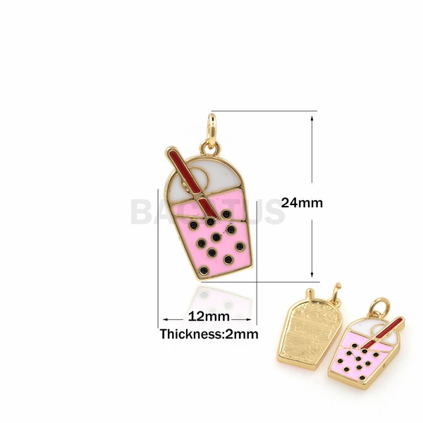 Bubble Tea Charm Etsy