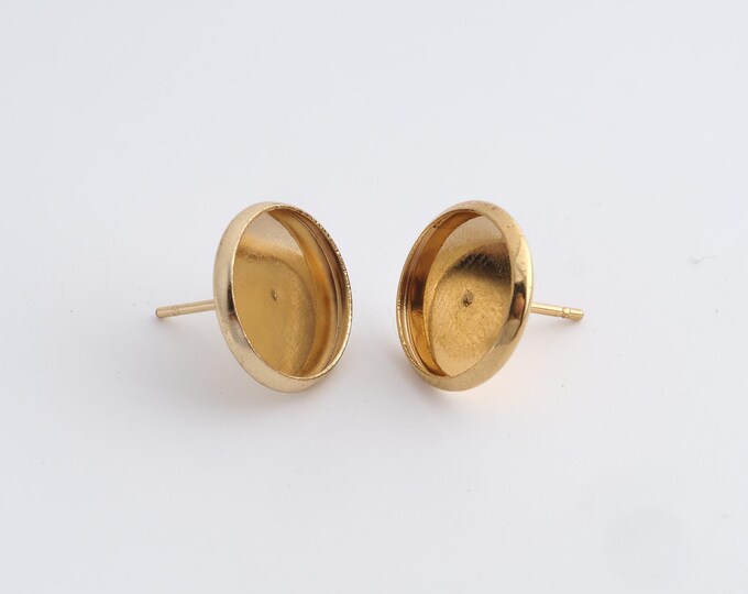 10 pair Stainless Steel Round Stud Earrings,Round Stud Earrings,Round Stud Earrings,Earrings Accessories,14x14mm