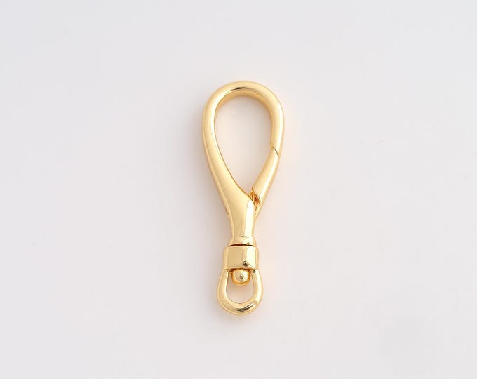 Push Door Clasp,18K Gold Filled Spring Clasp,Snap Clasp,DIY Jewelry Supplies,30.7x10x3.7mm