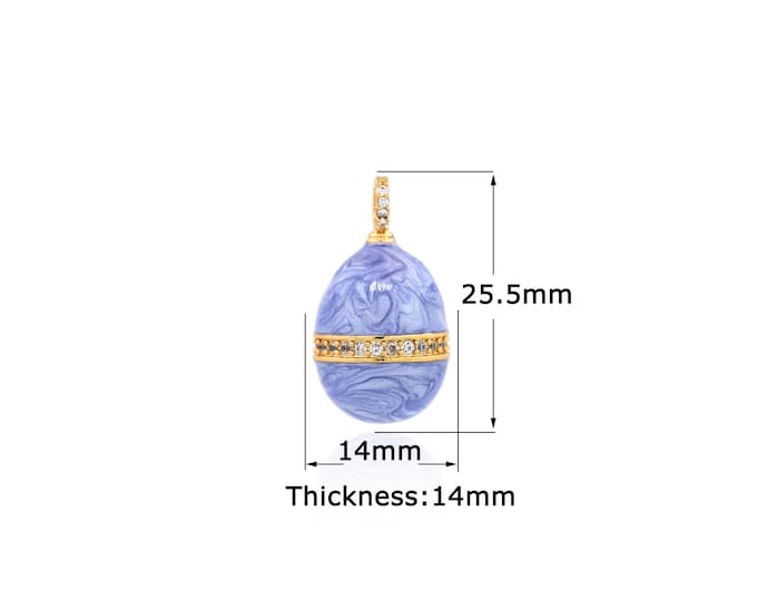 18K Gold Filled Egg Pendant,Gold Dainty Egg Charms,Simple pendant Bracelet Necklace for DIY Jewelry Making Supply
