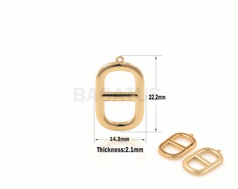 1 stks frisdrankhanger (frisdrankje sieraden), gouden frisdranktablet, kubieke frisdrank, treklipje, geschikt voor het maken van sieraden: 22,2 x 14,3 x 2,1 mm