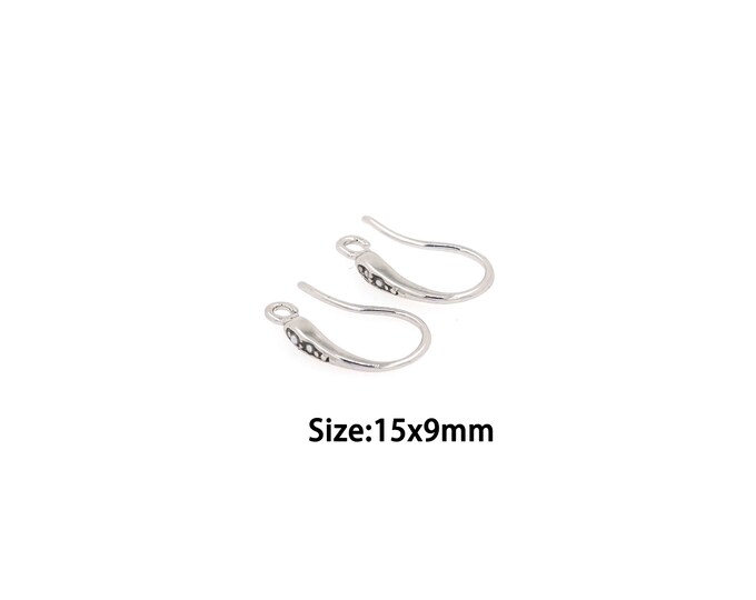 Platinum Filling Ear Hook,Platinum Ear Hook,Simple Ear Hook,Gift for Her