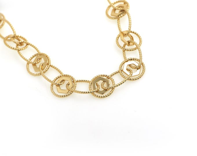 1 Meter, 18K Gold Filled Rolo Chain, Delicate Cable Chain, Unfinished Necklace, Layered Round Chain,DIY Jewelry Supplies,16.5x12.4mm