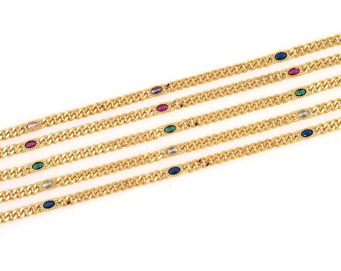 18K Gold Filled Dainty Gold Chain,Unique Gold Chain,Thick Gold Chain,Unfinished Chain for Bracelets Necklaces DIY Jewelry Making Supplies