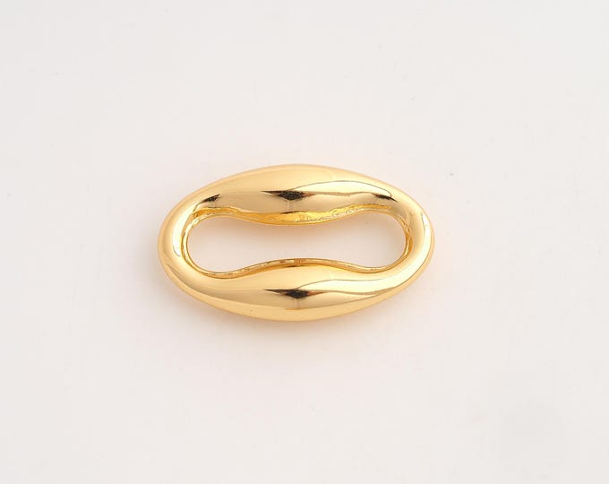 18K Gold Filled Oval Connector,Oval Connector,Oval Connector for Jewelry Making 30x18.8x5.7mm