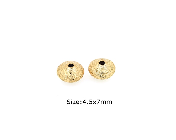 18K Gold Filled Oval Beads,Oval Beads,Gold Oval Beads,DIY Bracelet Necklace Earrings Jewelry Making