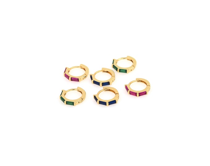 1pair 18K Gold Filling Round Earrings,Gold Dainty Round Earring,Simple Earrings,Gift for Her