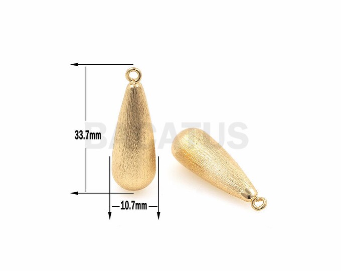 Brushed water drop, water drop necklace, tear drop bracelet, DIY jewelry water drop accessories 1PCS