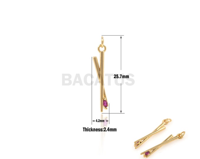 1PCS Suitable For Bracelets, Necklaces, Jewelry Supplies, Chopsticks Pendants, Table Chopsticks, Necklaces,  Chopsticks Charm 25.7x4.2x2.4mm