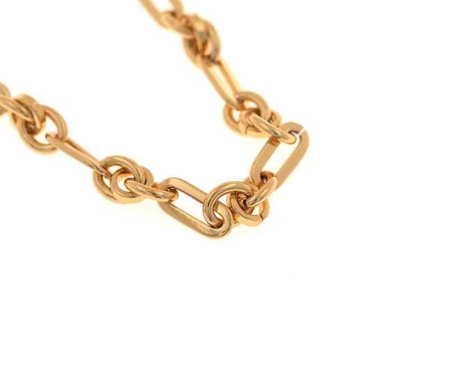 18K Gold Filled Square Chain,Paper Clip Chain,Paper Clip Necklace,Large PaperClip Chain,Oval Chain,DIY Jewelry Supplies,5.3x3.2x0.3mm