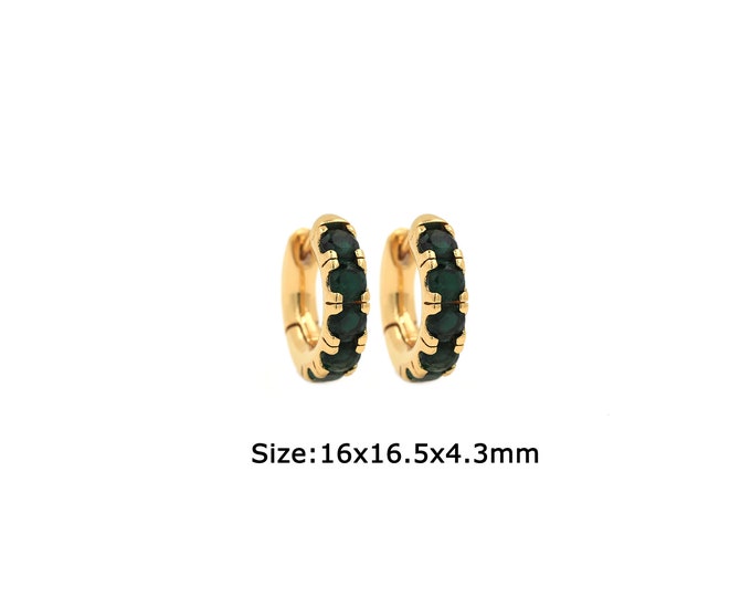 1 pair 18K Gold Filled Round Earrings,Gold Dainty Round Earrings,Simple Earrings,Gift for Her