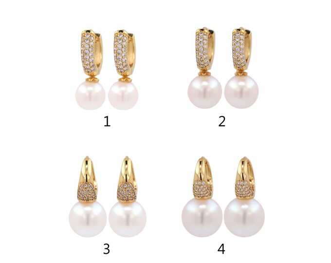 1 pair 18K Gold Filled Round Earrings,Gold Dainty Round Earrings,Simple Stud Earrings,Gift for Her