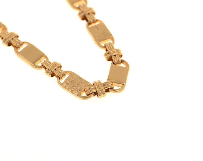 1 meter Gold Lock Chain, 18K Gold Filled Square Chain,Gold Brass Chain, Suitable For Jewelry Making Supplies,13.5x6.2x2mm