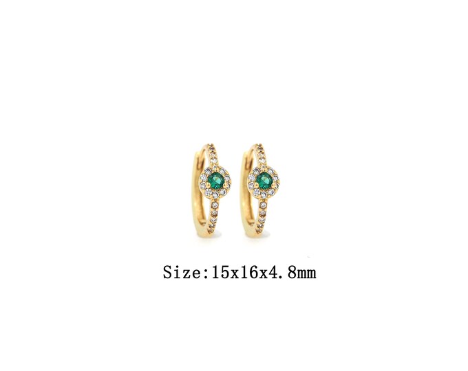 1pair 18K Gold Filling Round Earrings,Gold Dainty Round Earring,Simple Earrings,Gift for Her