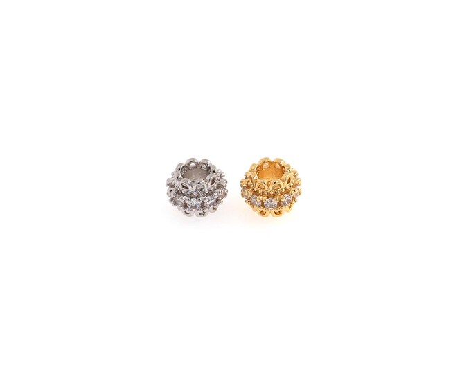 18K Gold Filled Ball Beads,Ball Spacer Beads,Round Beads,DIY Jewelry Supplies,8x6mm