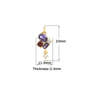18K Gold Filled Fashion Pendant,Gold Dainty Dainty Charms,Simple pendant Bracelet Necklace for DIY Jewelry Making Supply