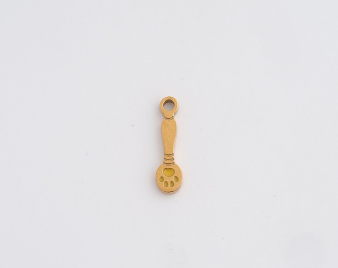 Stainless Steel Spoon Pendant,Soup Spoon Charm for DIY Jewelry Making Supply,13.6x3.6x1.3mm