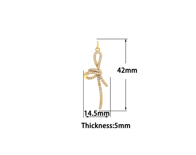18K Gold Filled Line Pendant,Gold Dainty Line Pendant Charms,Simple pendant Bracelet Necklace for DIY Jewelry Making Supply