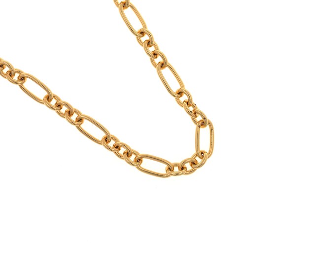 18K Gold Filled Square Chain,Paper Clip Chain,Paper Clip Necklace,Large PaperClip Chain,Oval Chain,DIY Jewelry Supplies,7.7x2.5mm