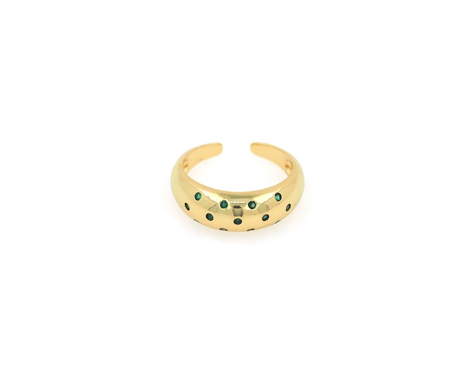 18K Gold Filled Round Ring,Gold Dainty Round Ring,Minimalist Ring,Gift for Her