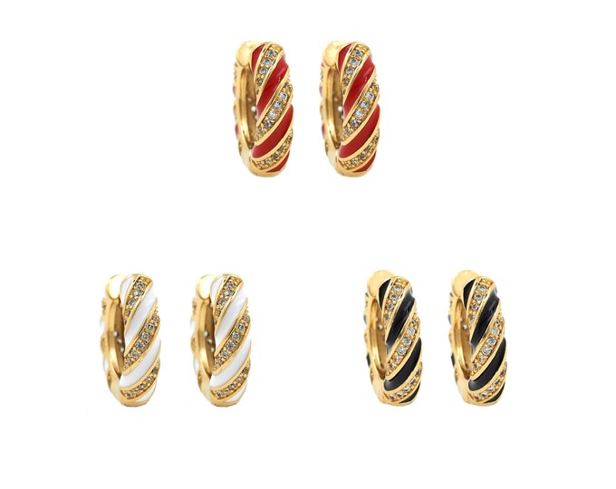 1pair 18K Gold Filling Round Earring,Gold Dainty Round Earring,Simple Earrings,Gift for Her