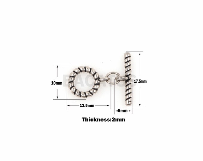 1pcs OT buckle Metal wallet chain OT buckle Buckle buckle Connector wallet hook for chain supply round:10x13.5x1.8mm Baton17.5x5.3x2mm