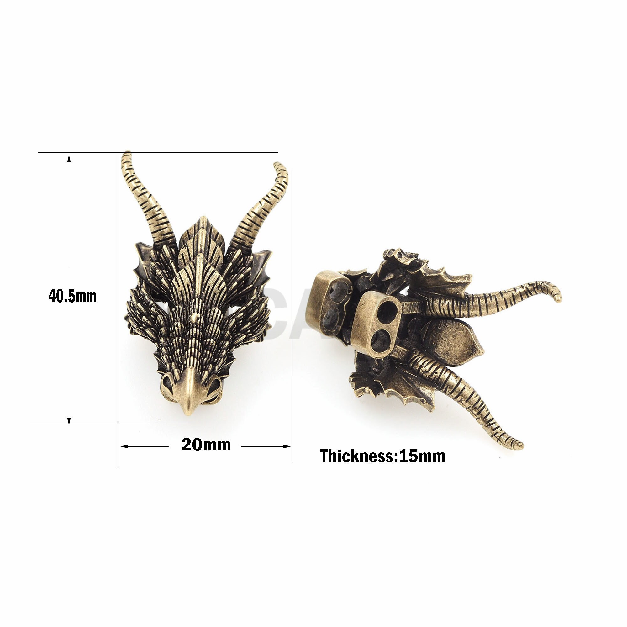 5pcs Dragon Head Spacer Dragon Head Beads Charms Dragon Charms for Jewelry  Making