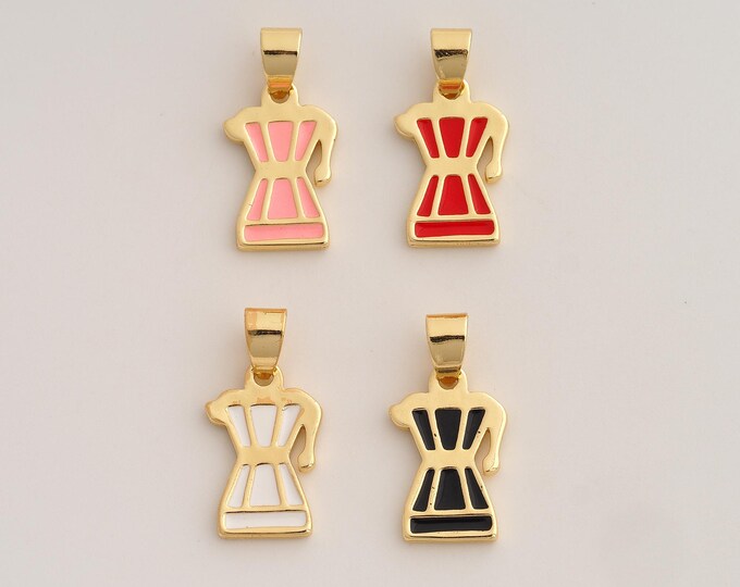 18K Gold Filled Juicer Charm,Dainty Enamel Juicer Pendant,Juicer Pendant ,DIY Jewelry Supplies,23x11.6x1.7mm