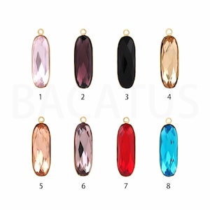 1Pcs Cubic Zirconia Simple Pendant Accessories,Rectangular Pendant Jewelry Is Suitable For Bracelets, Necklaces, Jewelry Making Supplies,