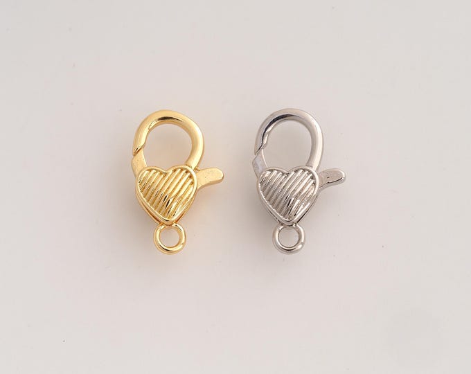 Gold Lobster Clasp,18K Gold Filled Spring Clasp,Claw Clasp,DIY Jewelry Supplies,18.7x12x5.7mm