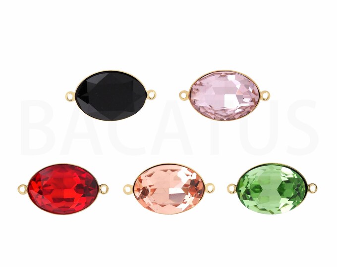 18K Gold Filled Necklace Connector,Waterdrop Connector, Micropavé CZ Waterdrop Charm,Teardrop Connector,DIY Jewelry Supplies,13.7x23.8x8.2mm