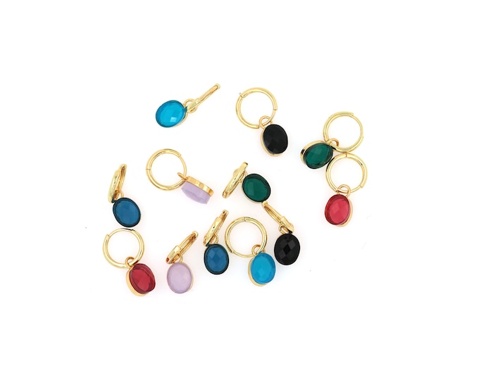 1 pair 18K Gold Filled Round Earrings,Gold Dainty Round Earrings,Simple Stud Earrings,Gift for Her