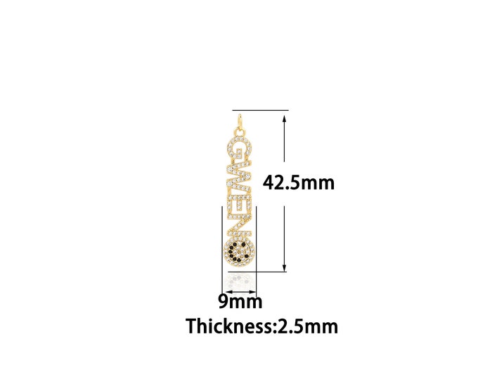 18K Gold Filled Letter Pendant,Gold Dainty Letter Pendant Charms,Simple pendant Bracelet Necklace for DIY Jewelry Making Supply