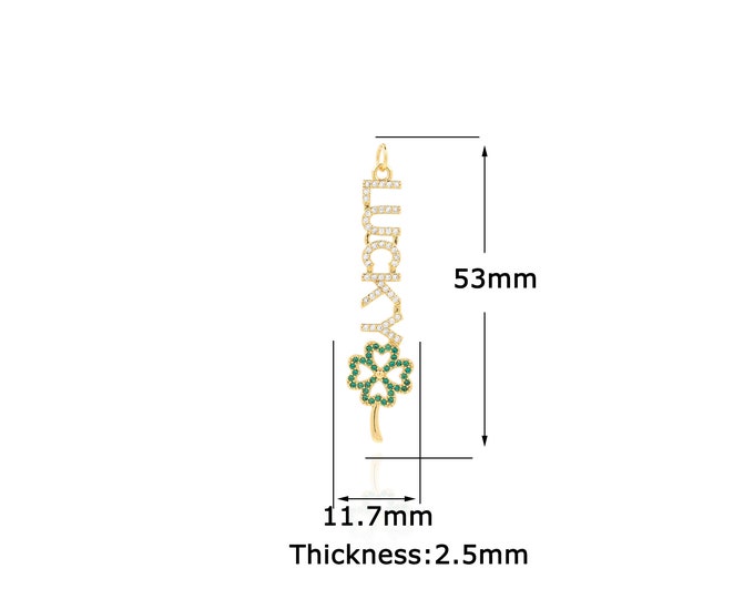 18K Gold Filled Letter pendant,Gold Dainty Letter Charms,Simple pendant Bracelet Necklace for DIY Jewelry Making Supply