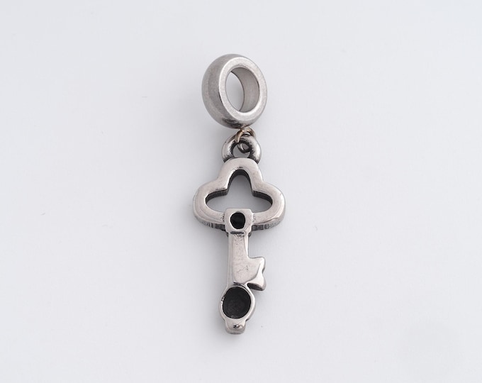 Stainless Steel Key Pendant,Key Charms,Key Charm Bracelet Necklace for DIY Jewelry Making Supply,34.2x11x2.8mm